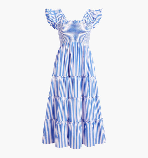 The Teen Ellie Nap Dress - Blueberry Stripe – Hill House Home